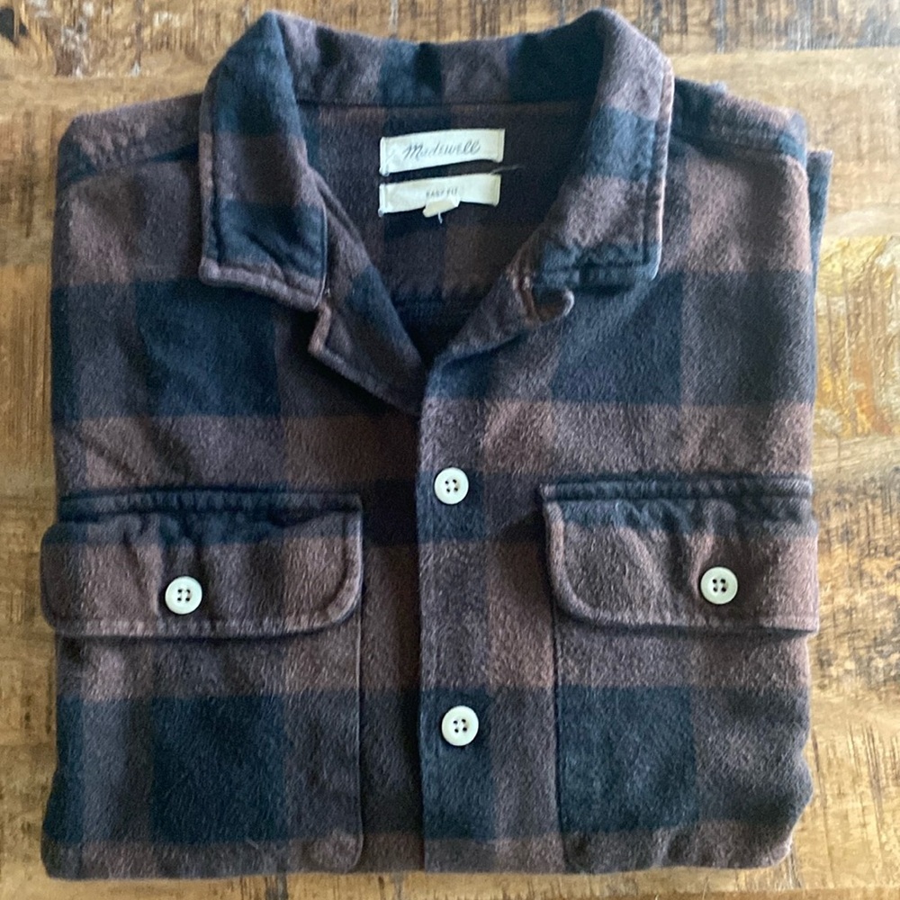 Madewell Brushed Twill Easy Shirt-Jacket in Turkish Coffee
